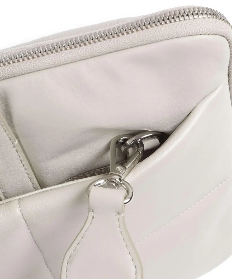 Togean Aktentasche 13″ fein genarbtes Leder hellgrau