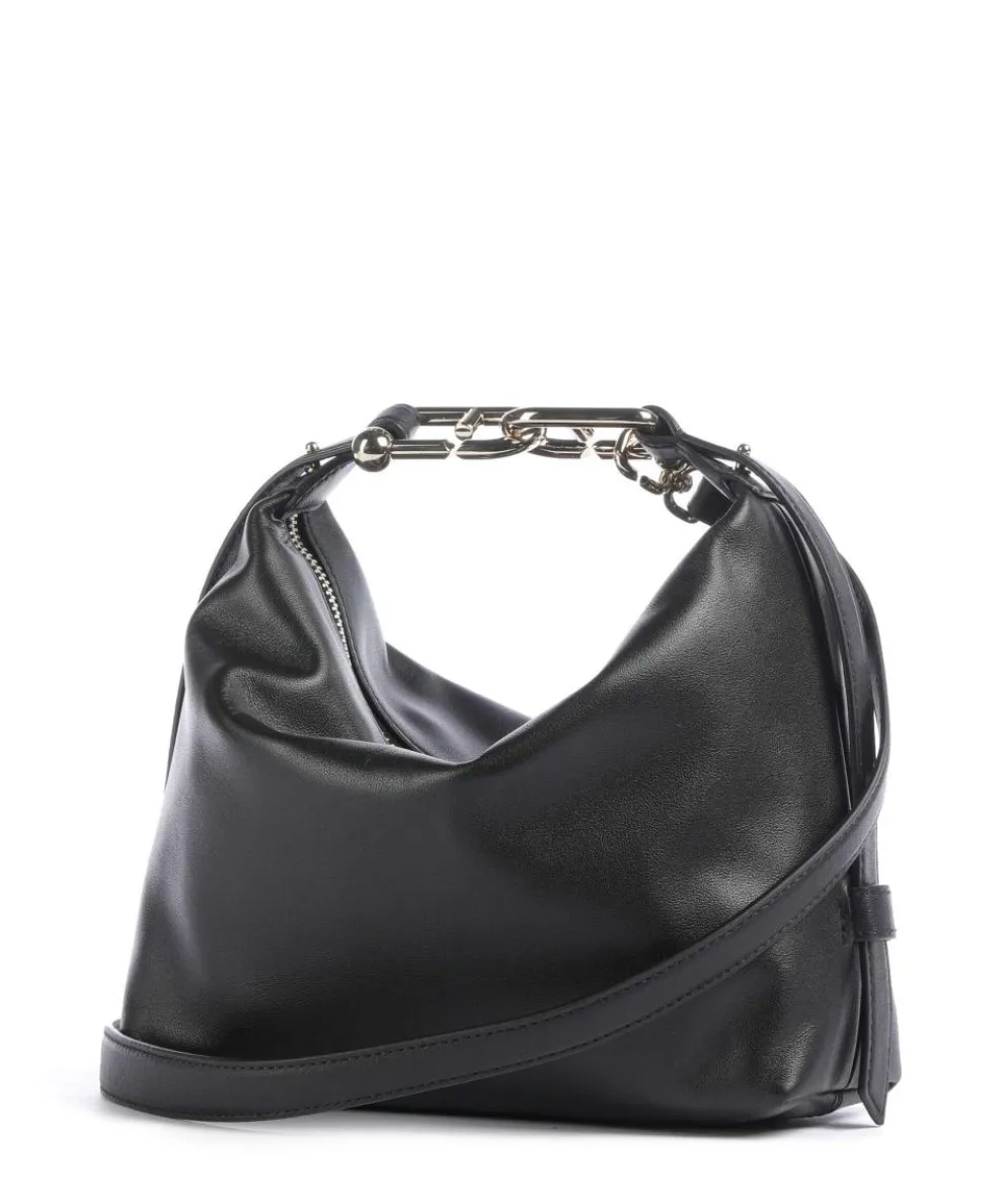 Tonie Mini Handtasche fein genarbtes Leder schwarz