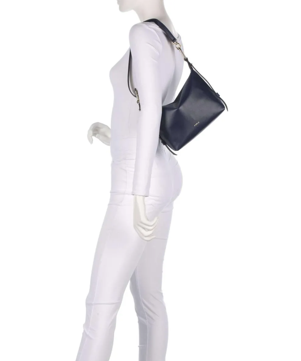 Tonie Mini Handtasche fein genarbtes Leder navy