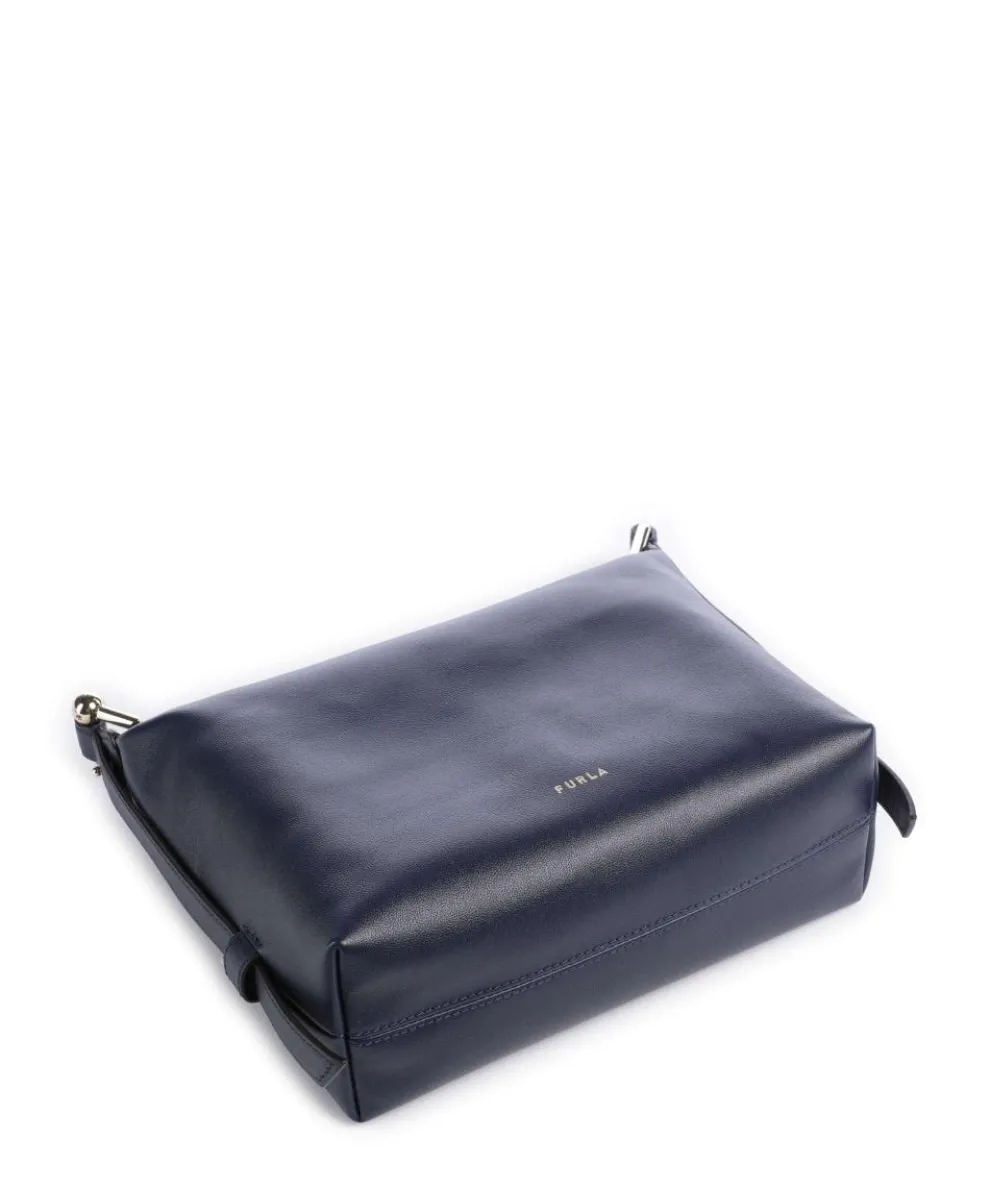 Tonie Mini Handtasche fein genarbtes Leder navy