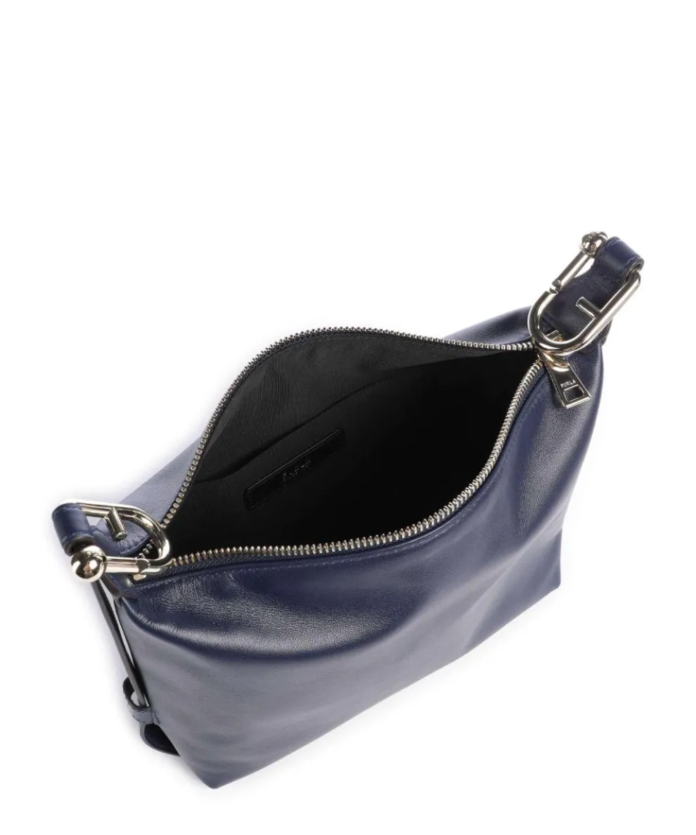 Tonie Mini Handtasche fein genarbtes Leder navy
