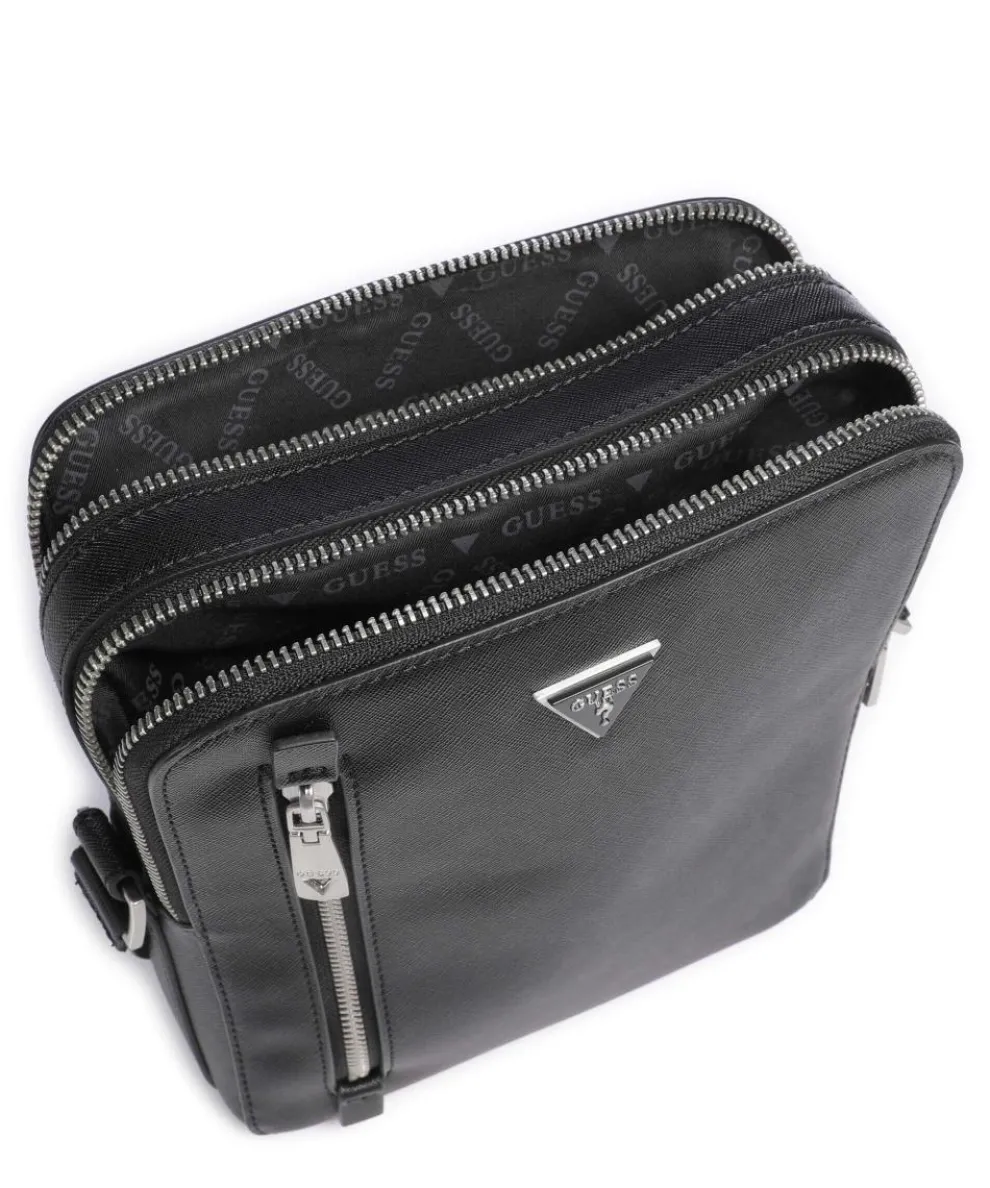 Torino Umhängetasche Lederimitat schwarz