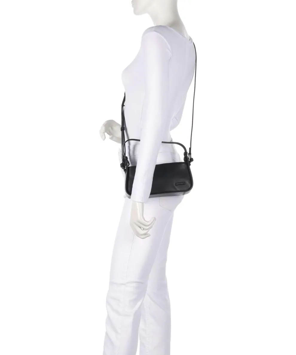 Black Valentine Sheep Natural Schultertasche Schafsleder schwarz