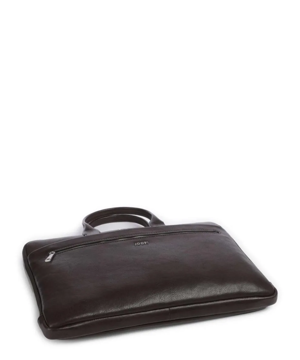 Treviso Samu Aktentasche 15″ fein genarbtes Rindsleder dunkelbraun