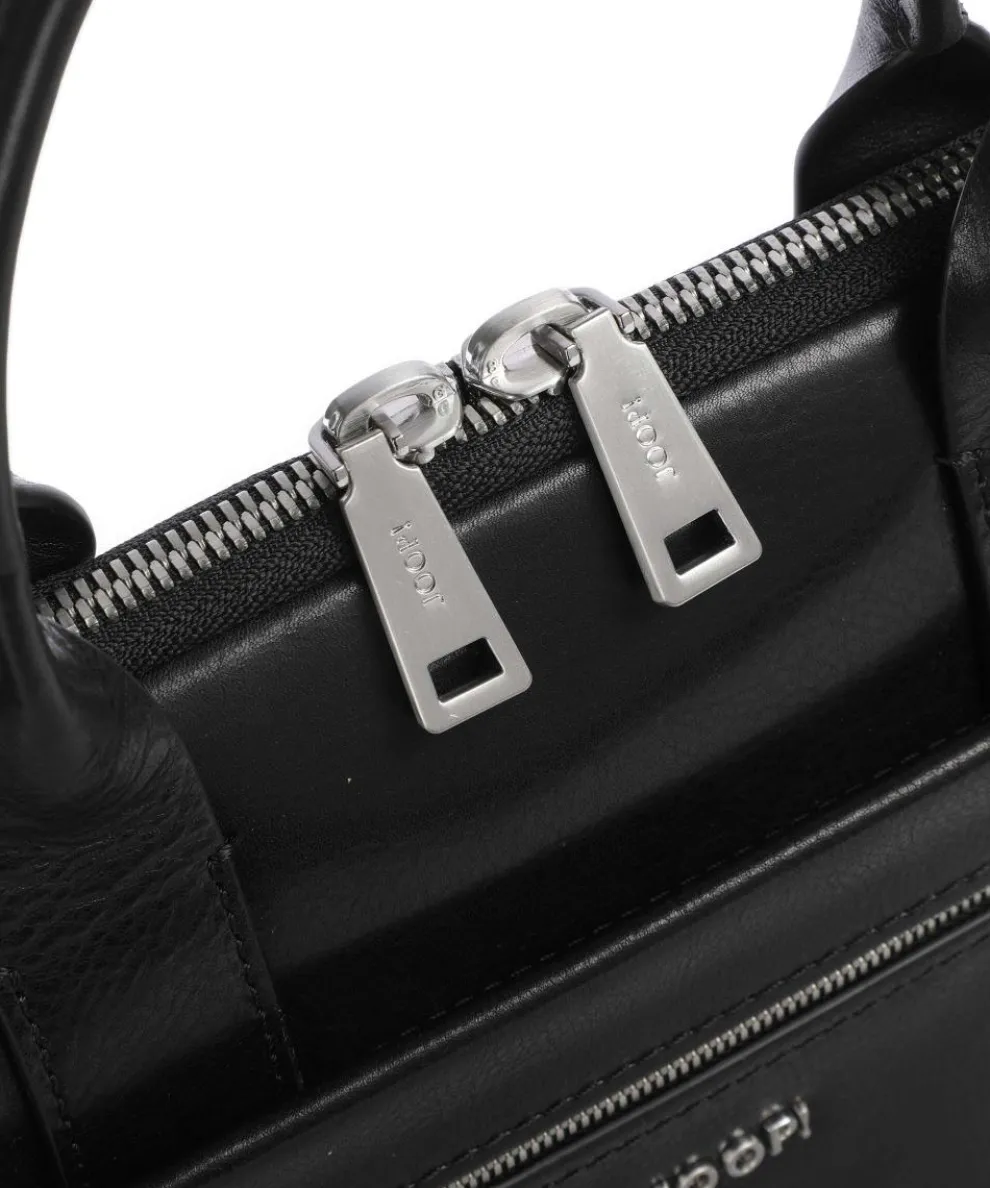 Treviso Samu Aktentasche 15″ fein genarbtes Rindsleder schwarz