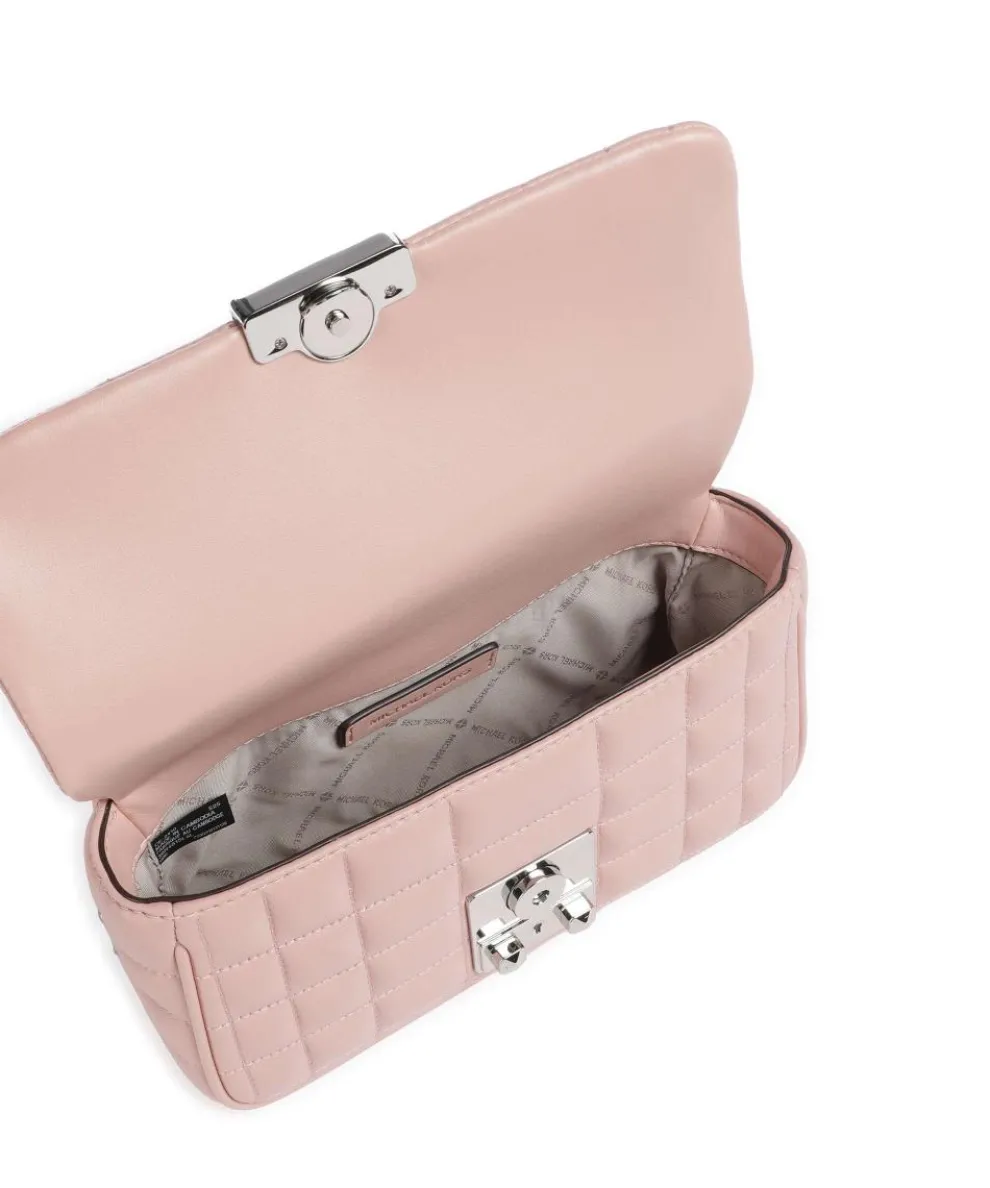 Tribeca Small Schultertasche Lammleder rosa