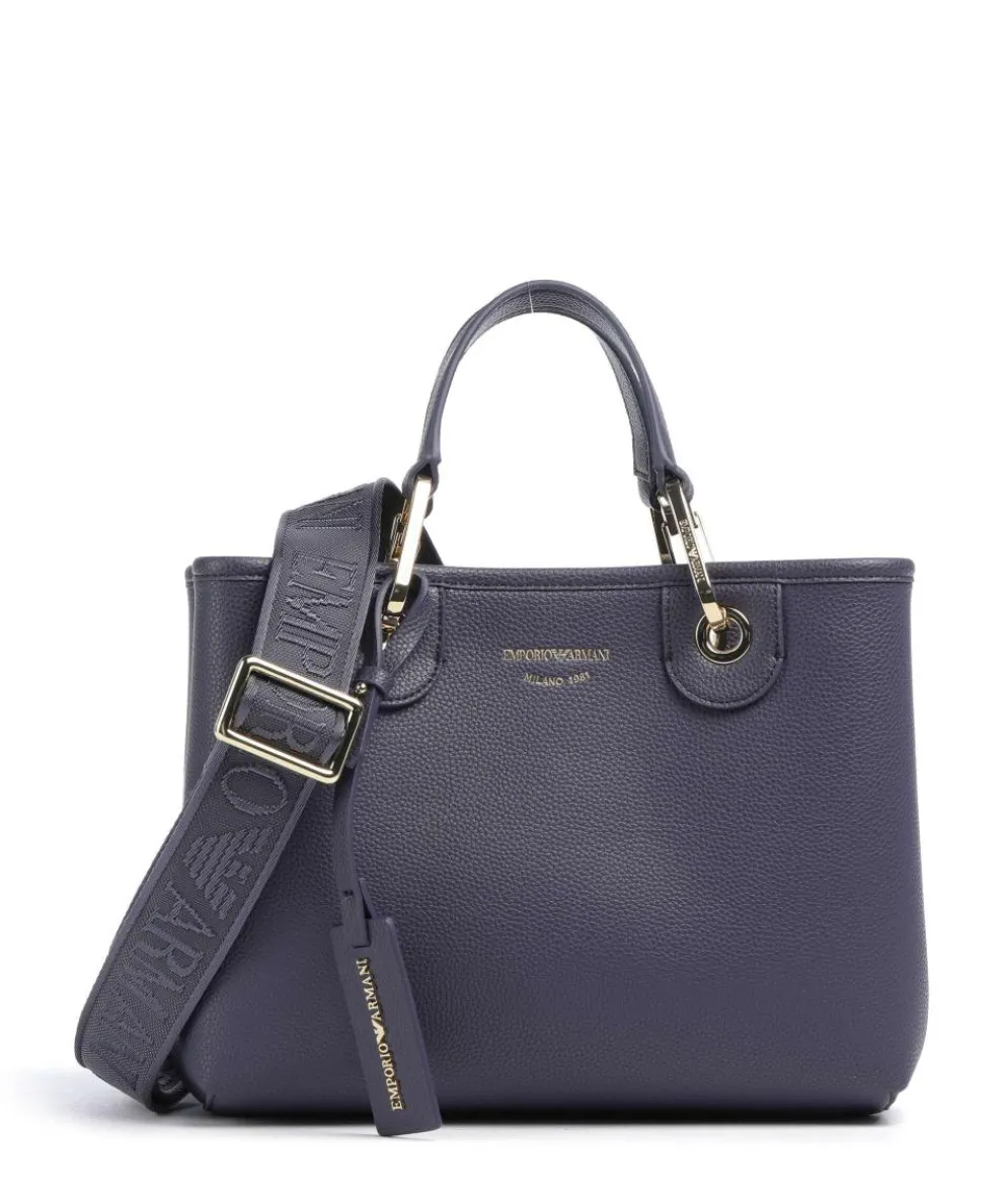 My EA Handtasche Lederimitat dunkelblau