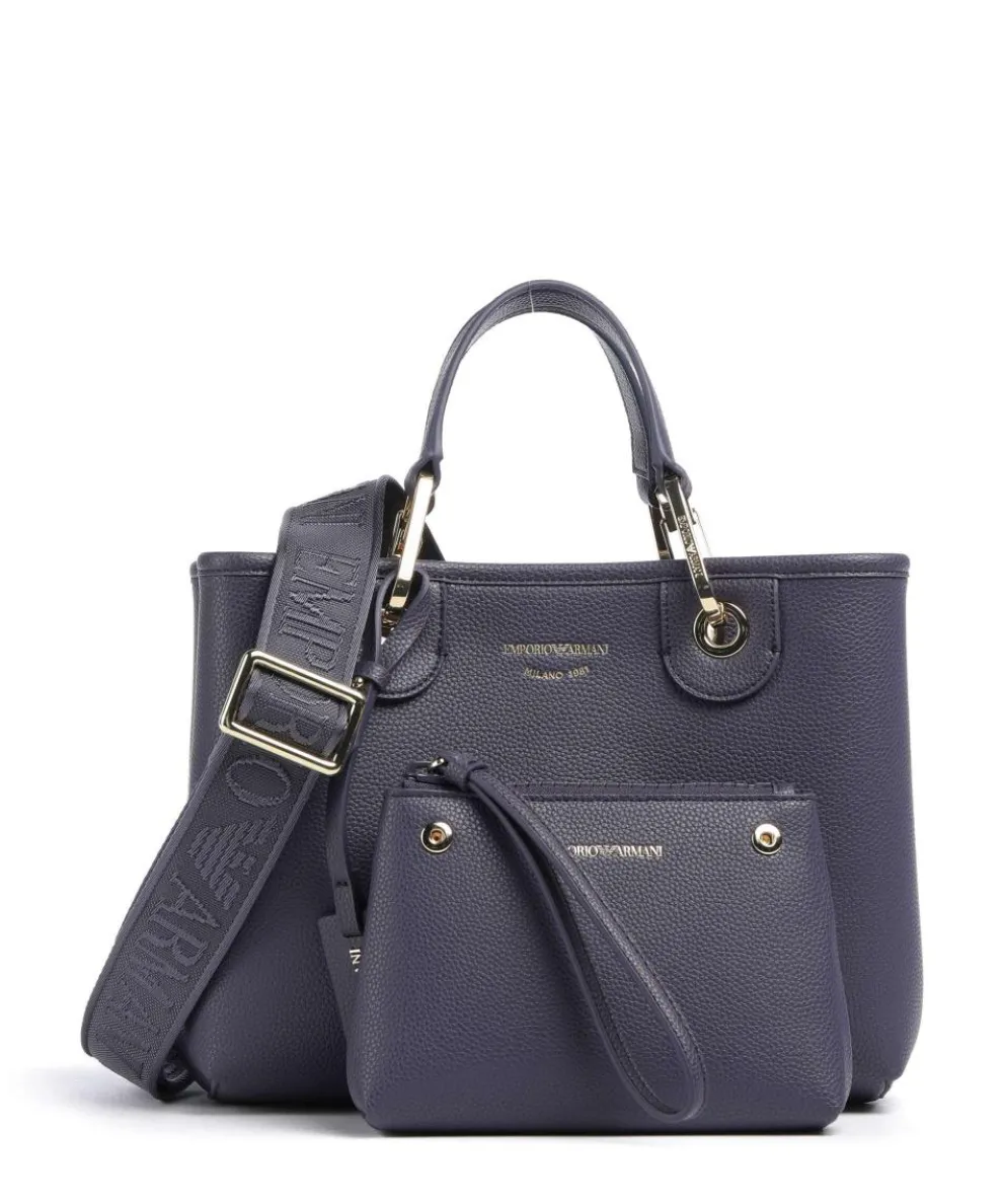 My EA Handtasche Lederimitat dunkelblau