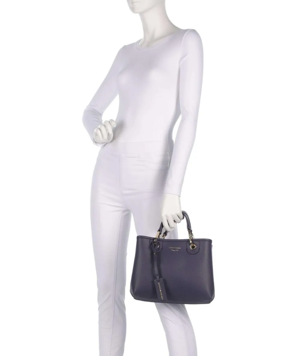 My EA Handtasche Lederimitat dunkelblau