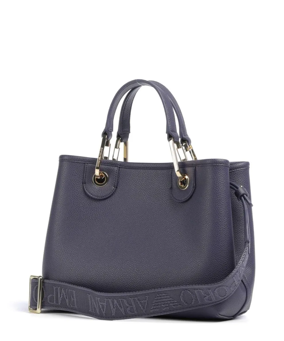 My EA Handtasche Lederimitat dunkelblau