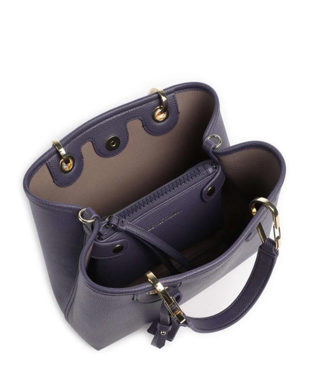 My EA Handtasche Lederimitat dunkelblau