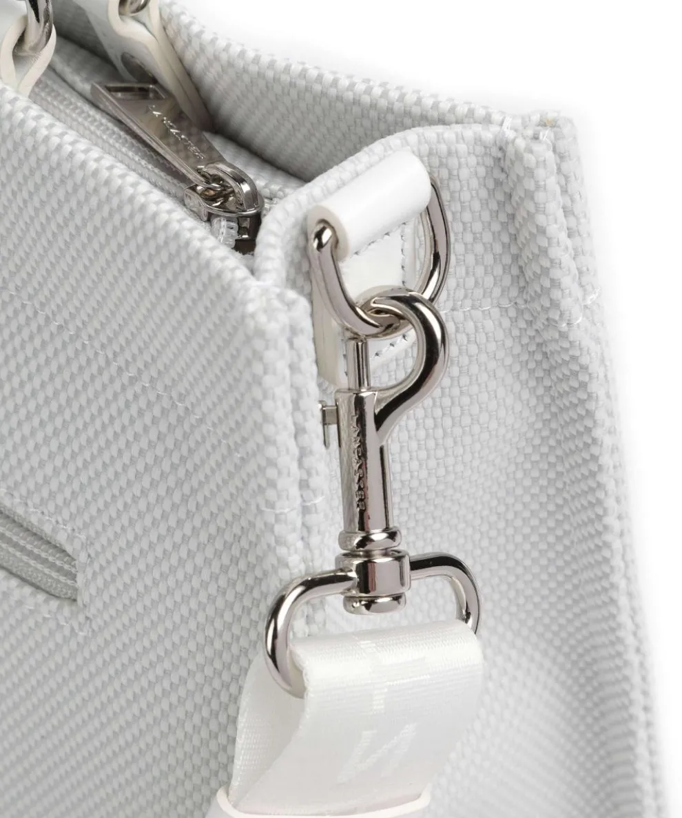 Actual Canvas Conscious Handtasche Baumwolle grau/weiß