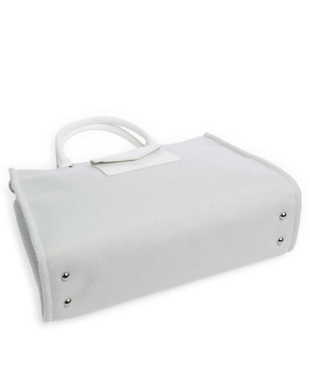 Actual Canvas Conscious Handtasche Baumwolle grau/weiß