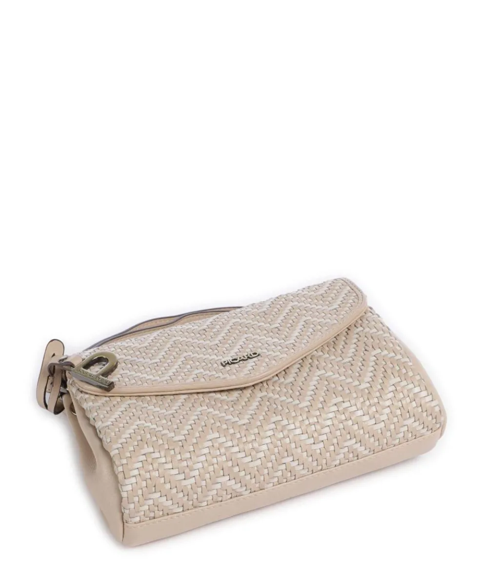 Samos Umhängetasche fein genarbtes Rindsleder beige