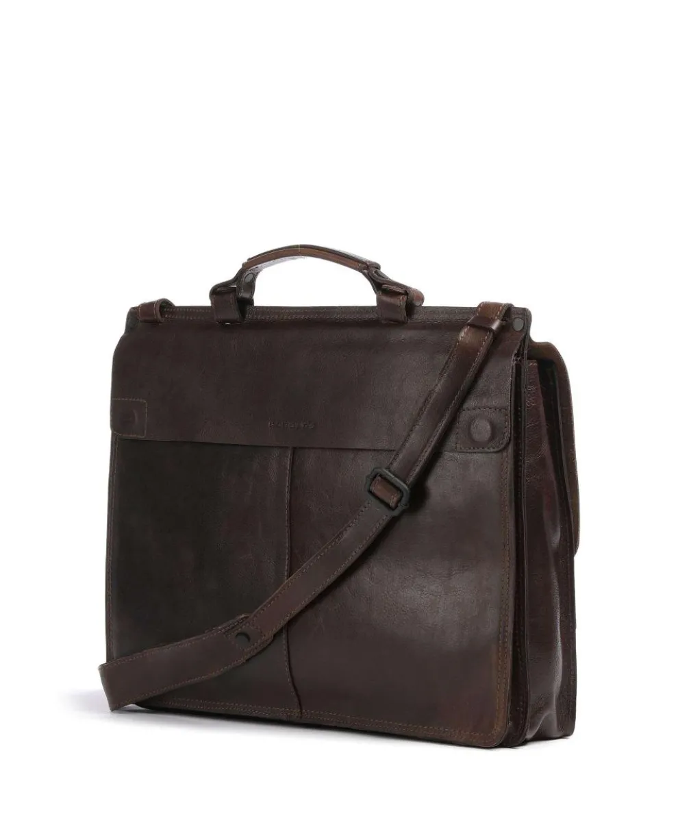Aberdeen Aktentasche fein genarbtes Rindsleder dunkelbraun