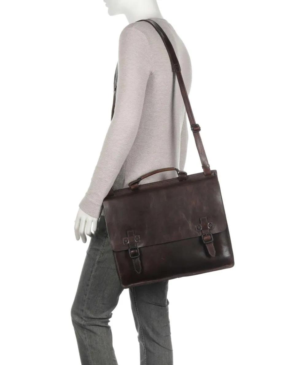 Aberdeen Aktentasche fein genarbtes Rindsleder dunkelbraun