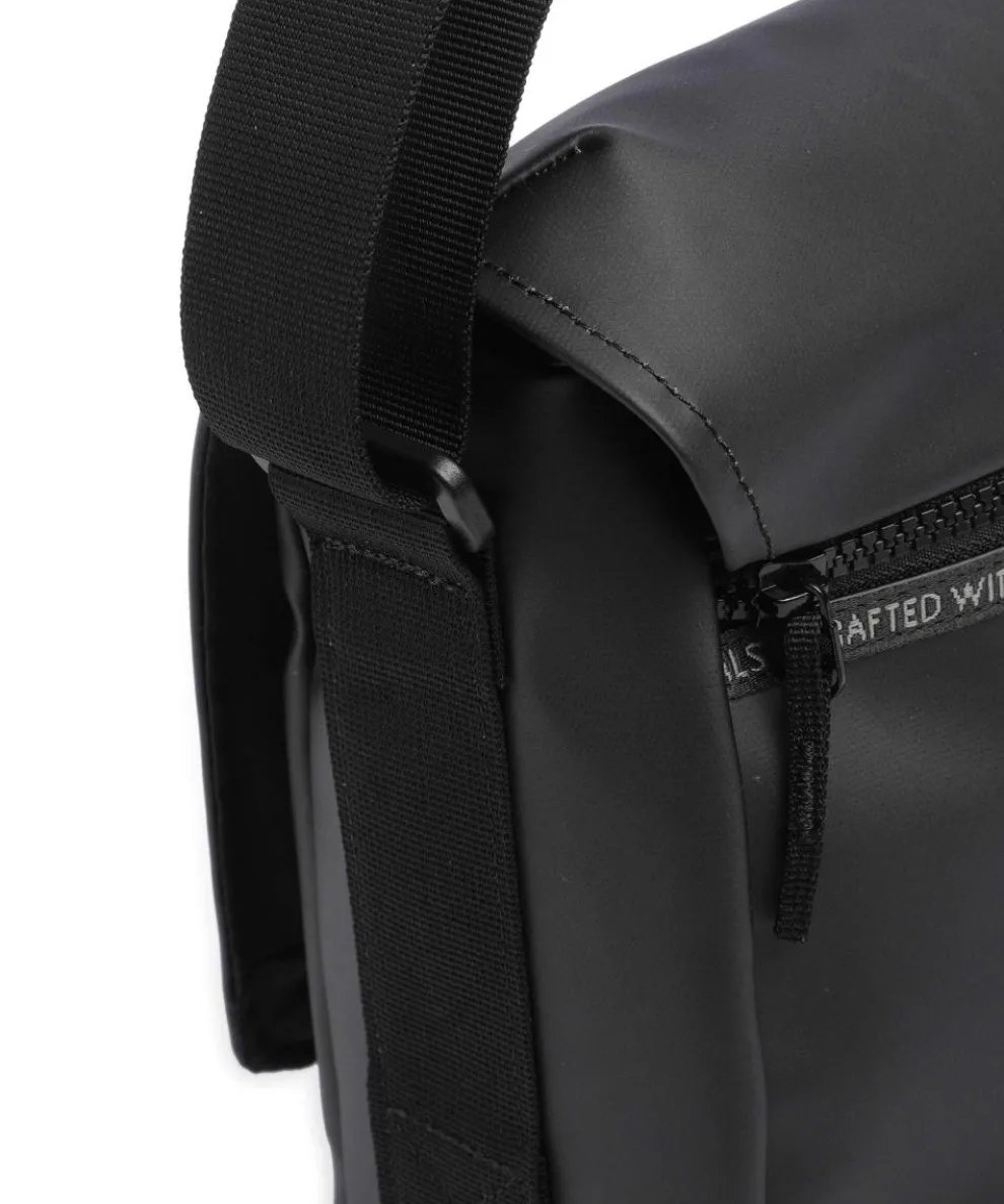 Vanuatu Umhängetasche recyceltes Polyester schwarz