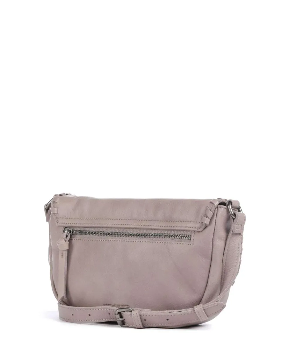 Calm Umhängetasche genarbtes Rindsleder taupe