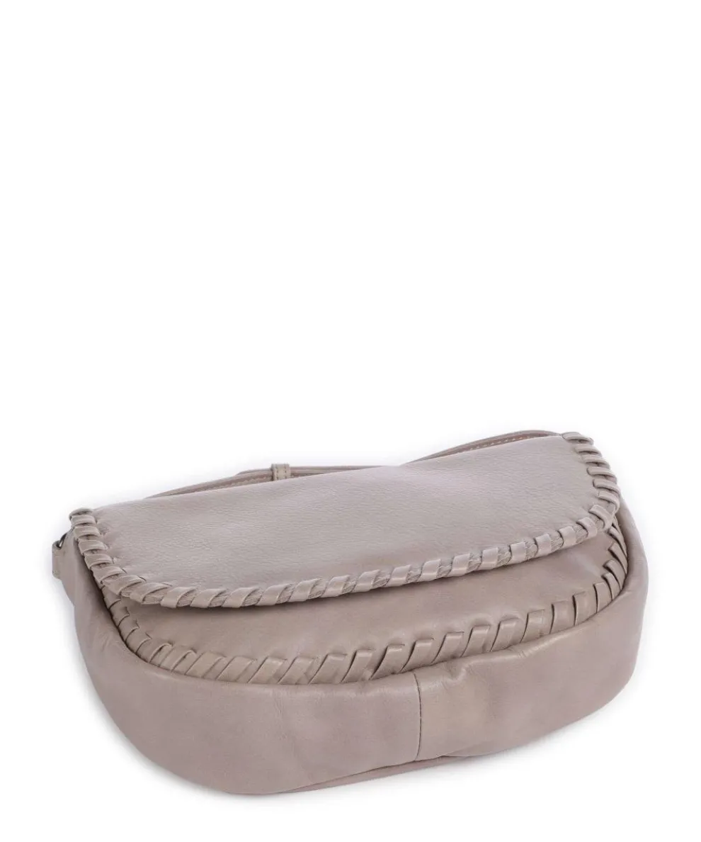 Calm Umhängetasche genarbtes Rindsleder taupe