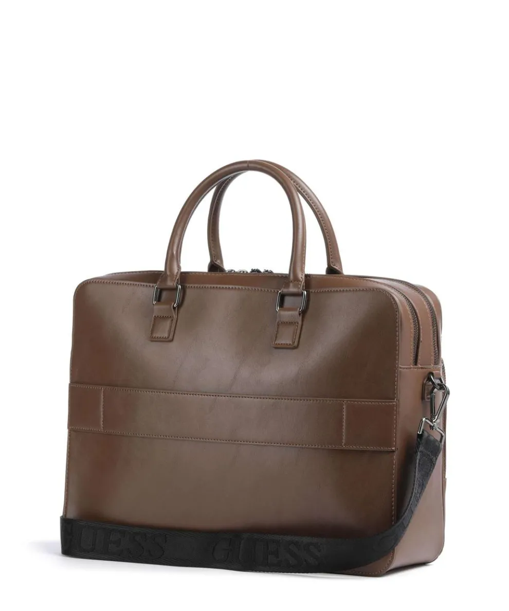Boston Aktentasche 15″ Lederimitat dunkelbraun