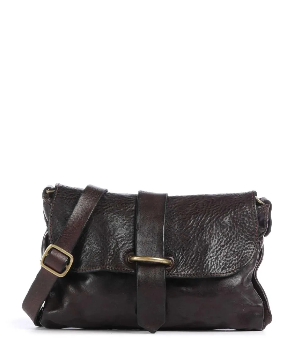 Umhängetasche fein genarbtes Rindsleder dunkelbraun