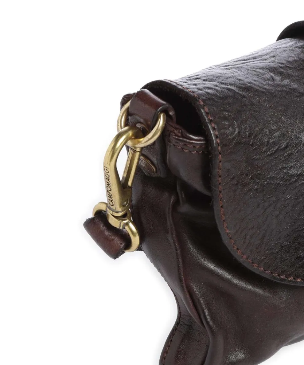 Umhängetasche fein genarbtes Rindsleder dunkelbraun