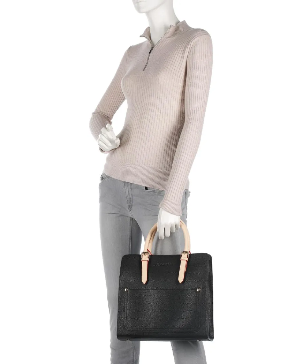 Ella Handtasche Lederimitat schwarz