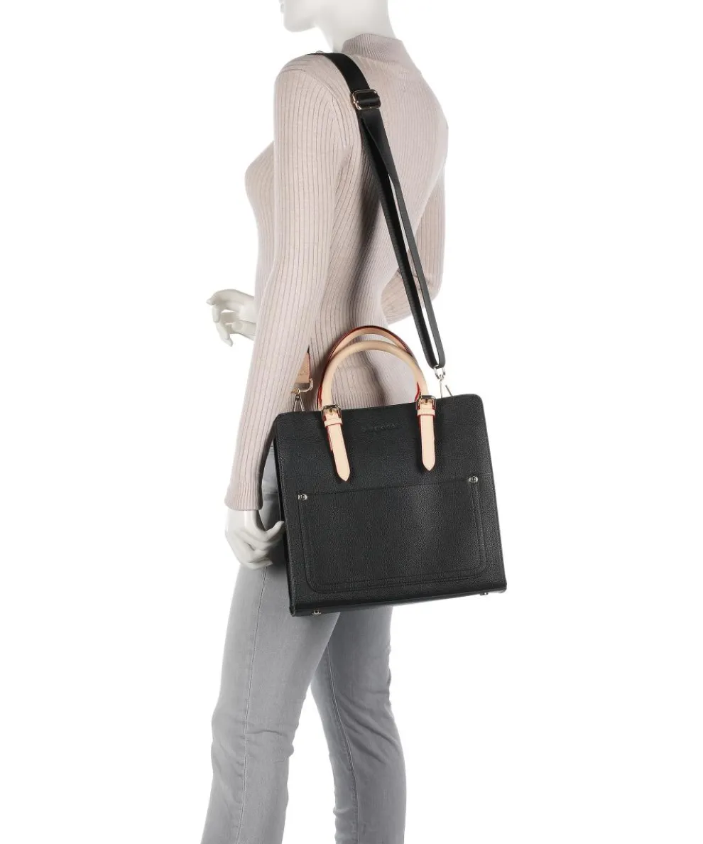 Ella Handtasche Lederimitat schwarz