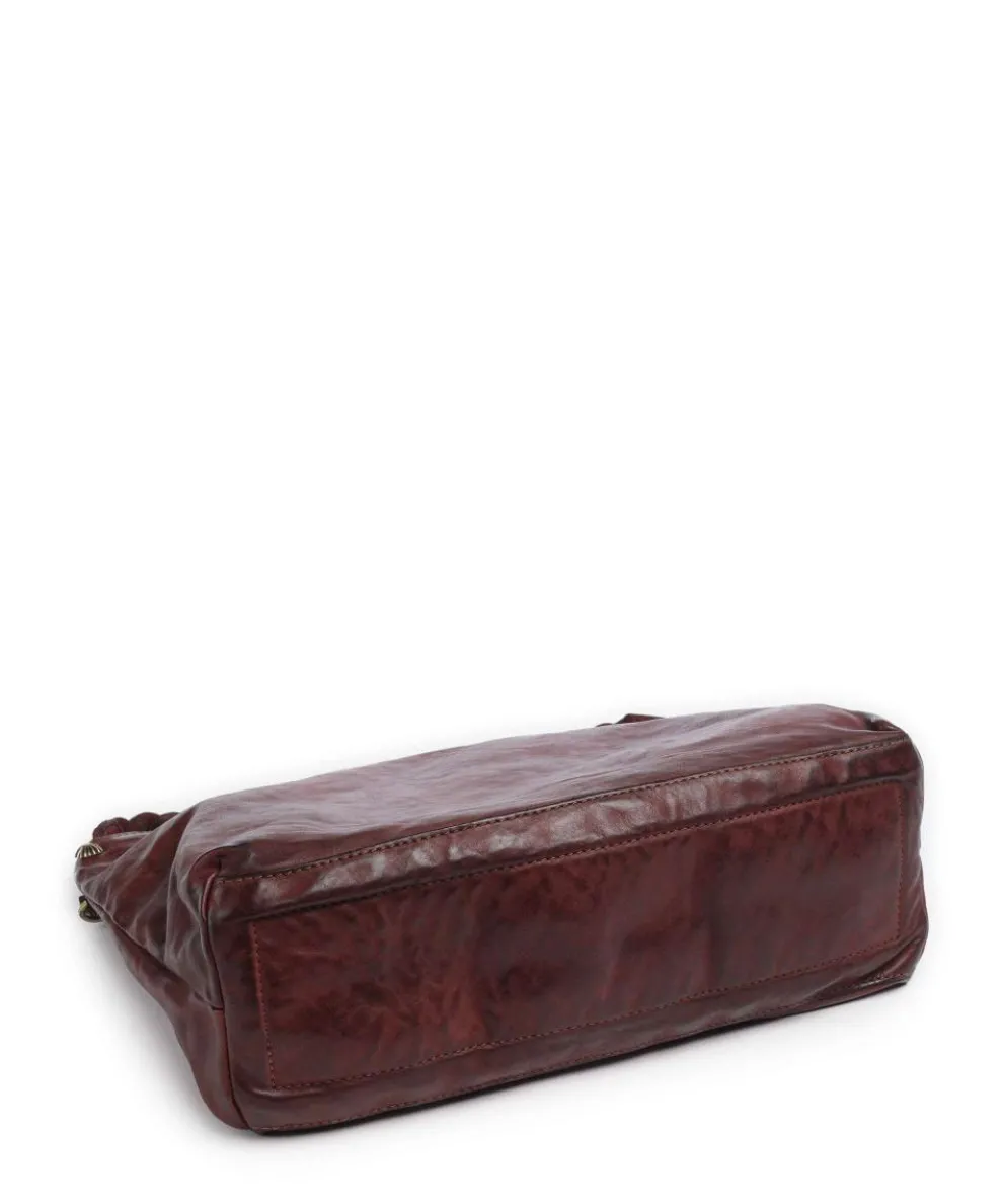 Beuteltasche fein genarbtes Rindsleder dunkelrot