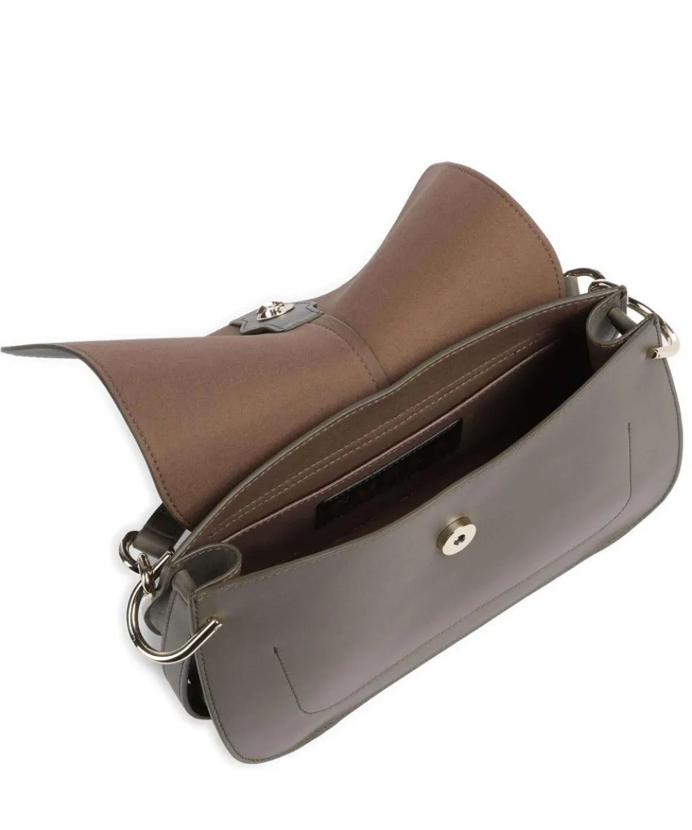 Flow M Handtasche fein genarbtes Leder khaki