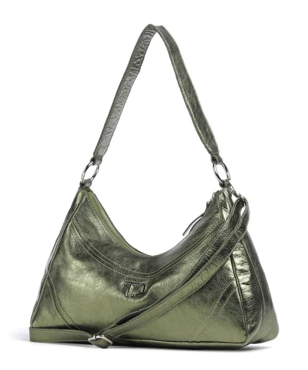 Salvatorgasse 3 Schultertasche genarbtes Rindsleder dunkelgrün