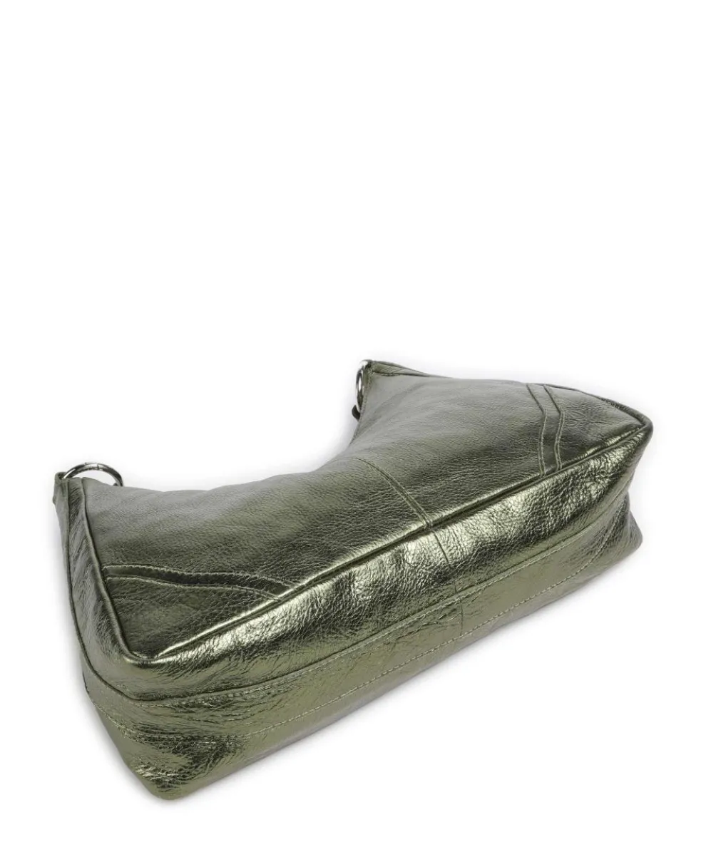 Salvatorgasse 3 Schultertasche genarbtes Rindsleder dunkelgrün
