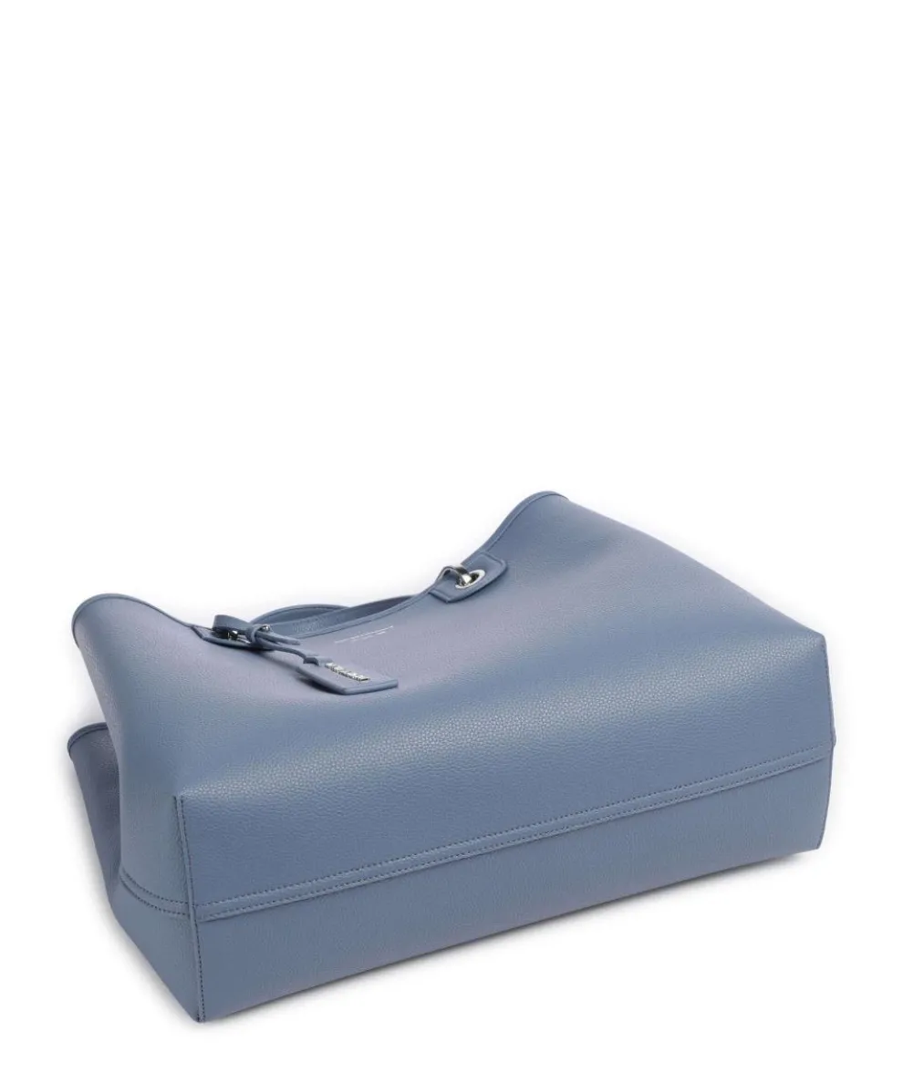 My EA Handtasche Lederimitat blaugrau