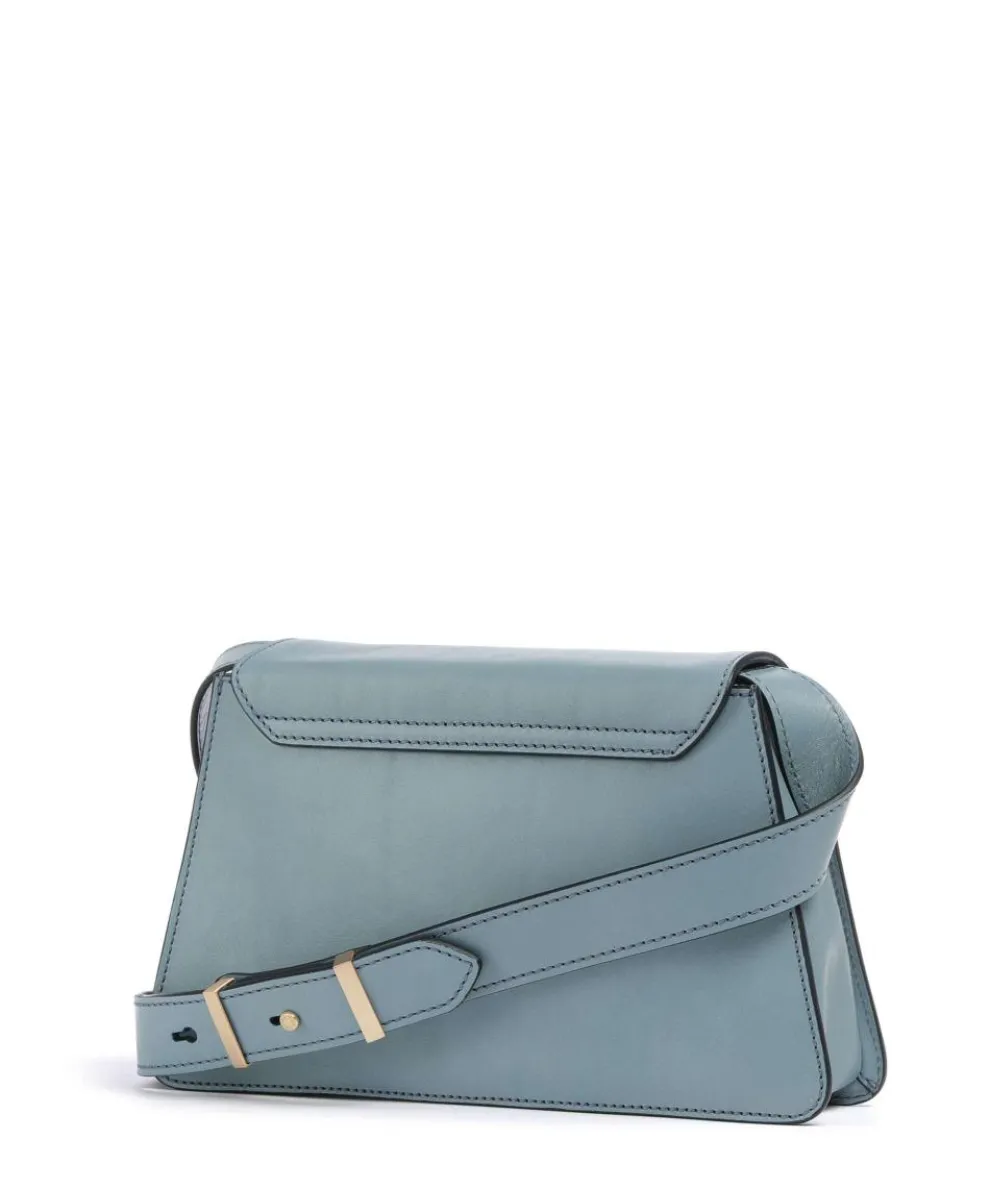 Ginevra Schultertasche fein genarbtes Rindsleder hellblau