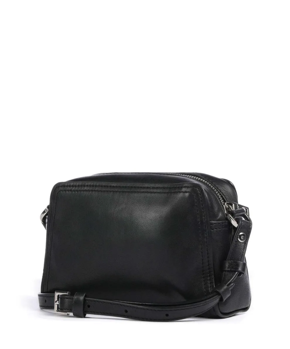 Chudy Sheep Natural S Umhängetasche Schafsleder schwarz