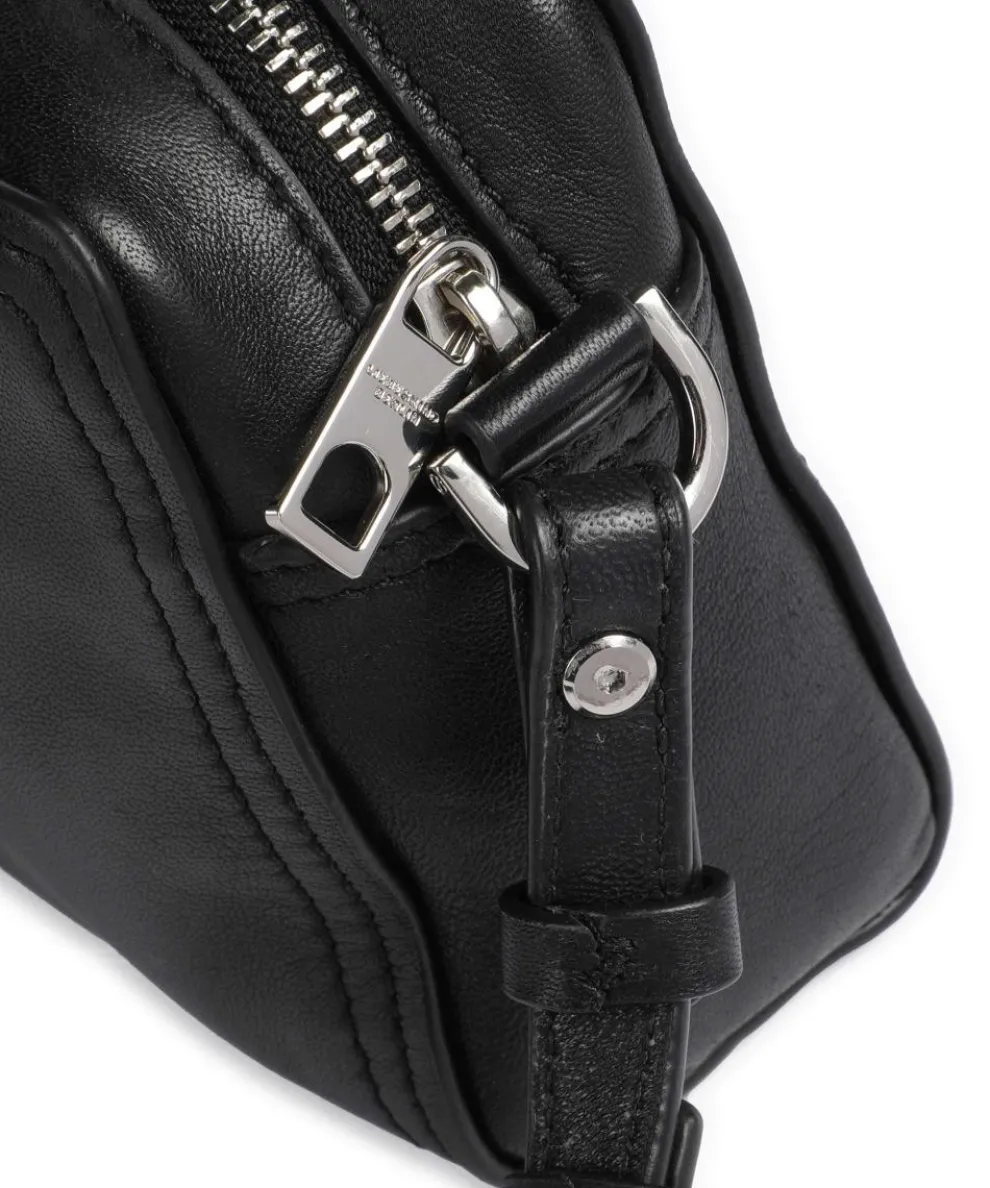 Chudy Sheep Natural S Umhängetasche Schafsleder schwarz