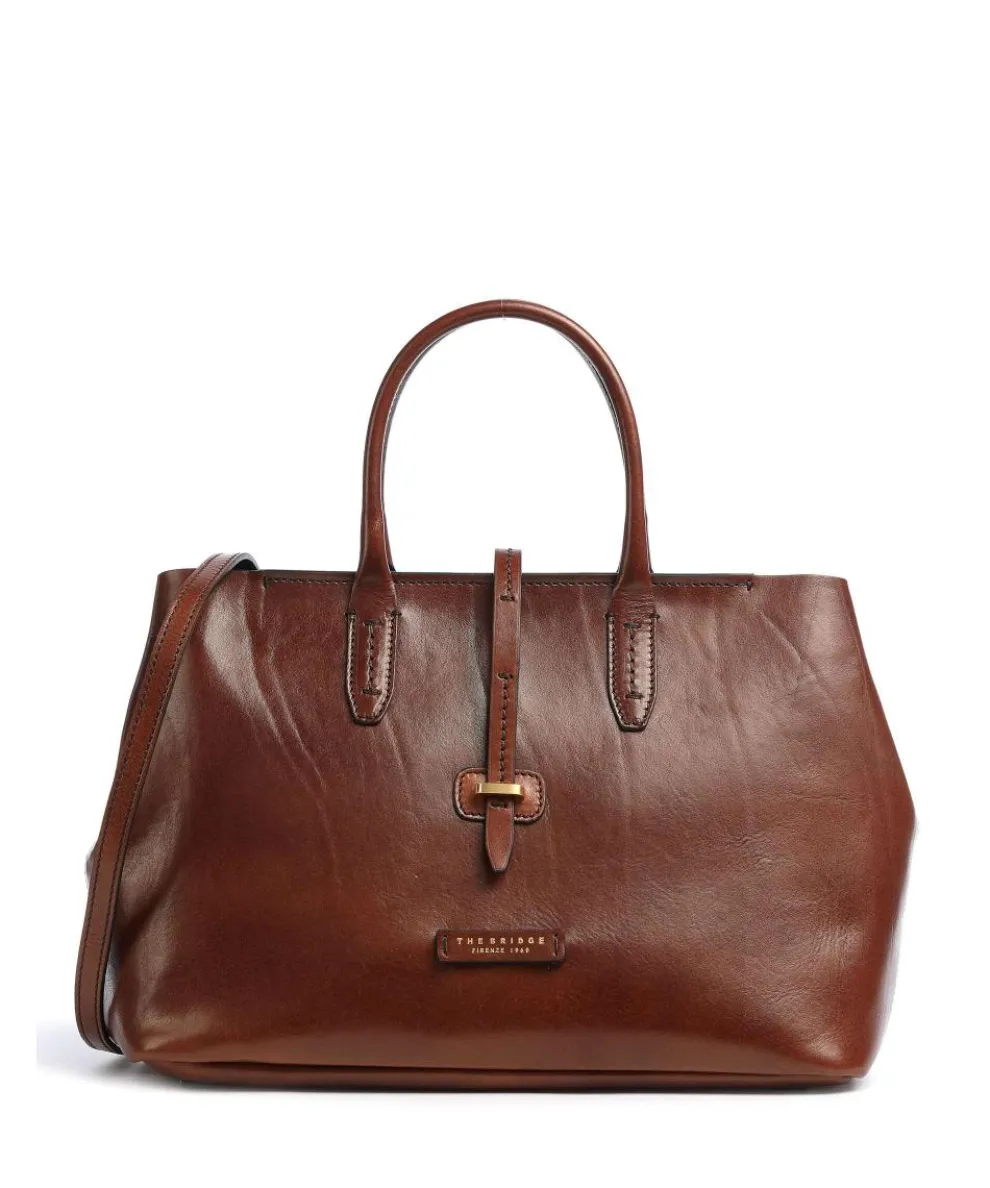 Dalston Handtasche glattes Leder braun