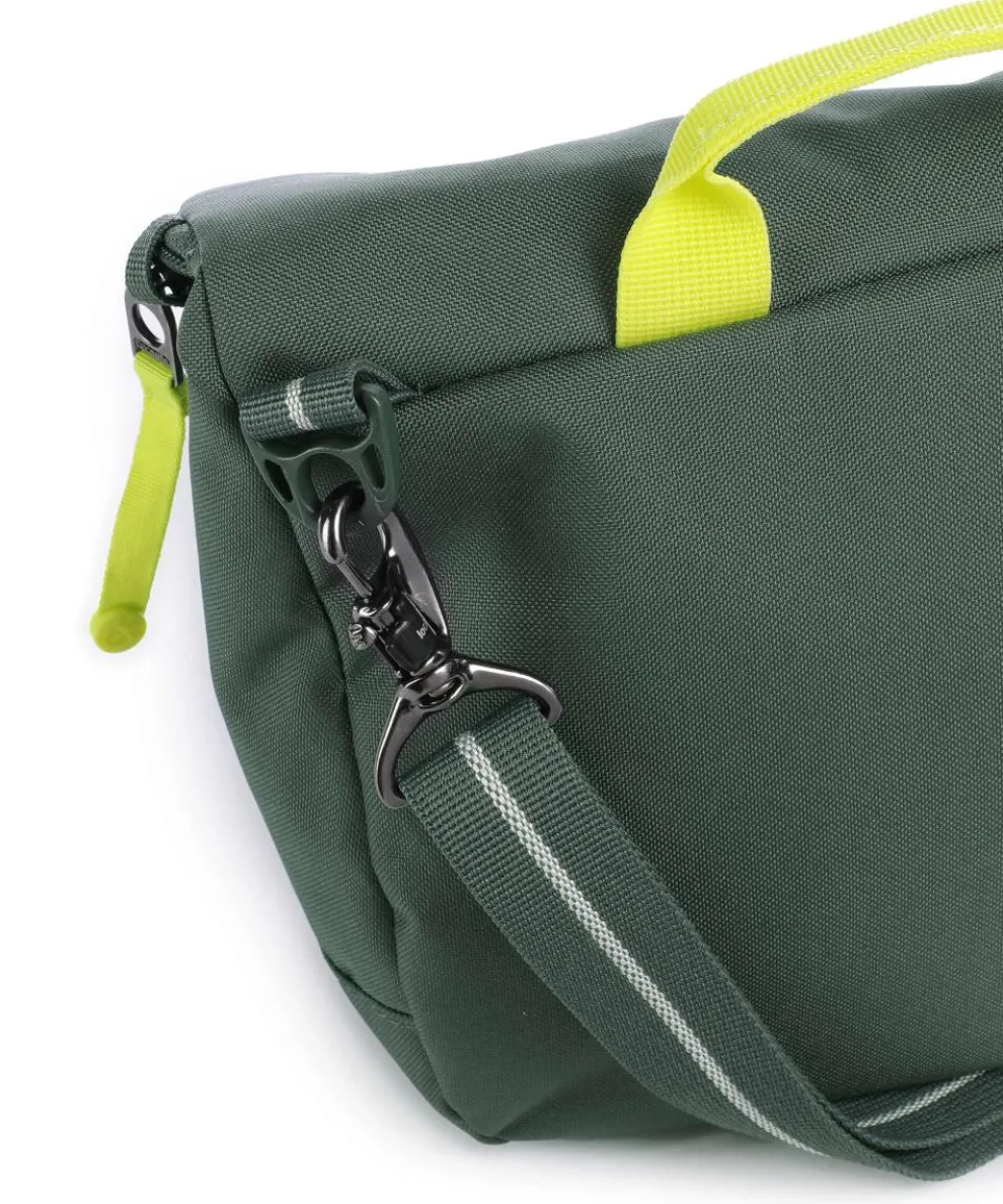 Go Saddle Umhängetasche recyceltes Polyester dunkelgrün