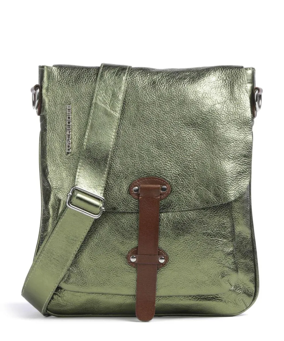 Salvatorgasse 2 Umhängetasche genarbtes Rindsleder dunkelgrün