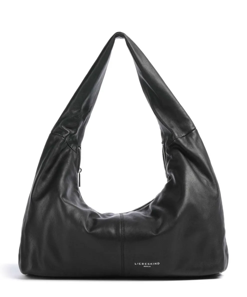 Bo Sheep Natural L Beuteltasche Schafsleder schwarz