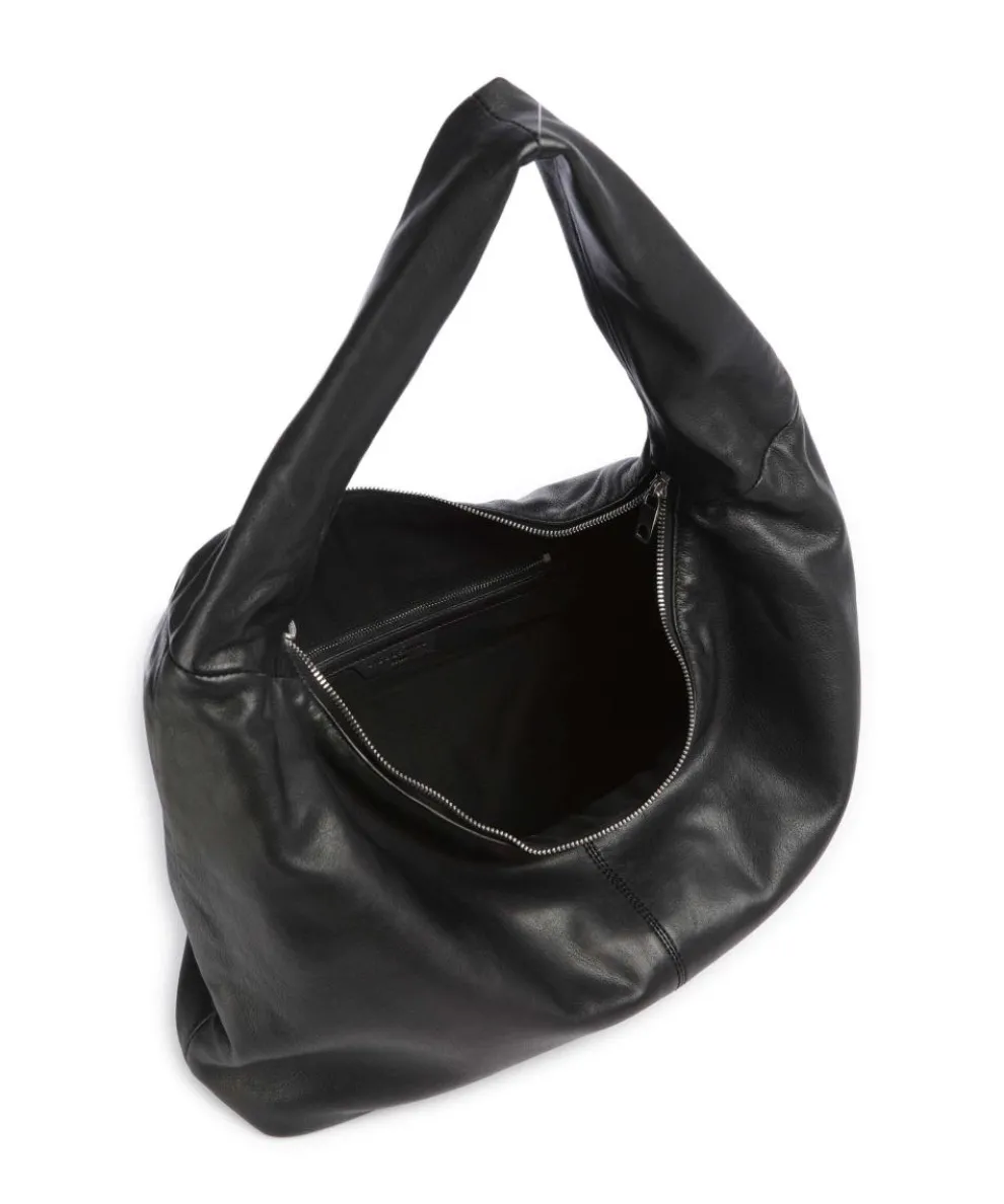 Bo Sheep Natural L Beuteltasche Schafsleder schwarz