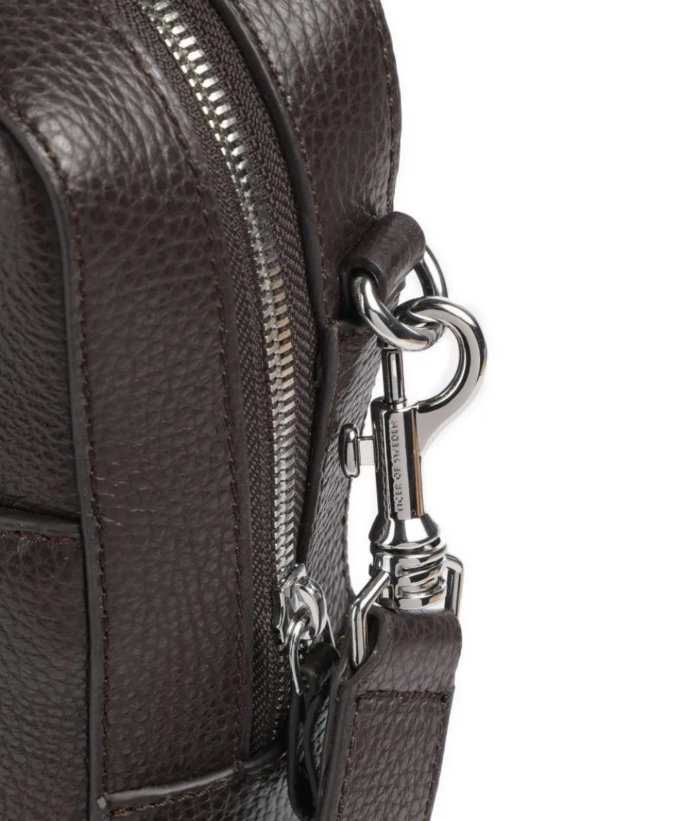 Beckholmen Aktentasche genarbtes Rindsleder dunkelbraun