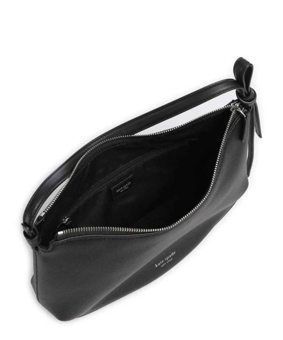 Loop Beuteltasche genarbtes Rindsleder schwarz