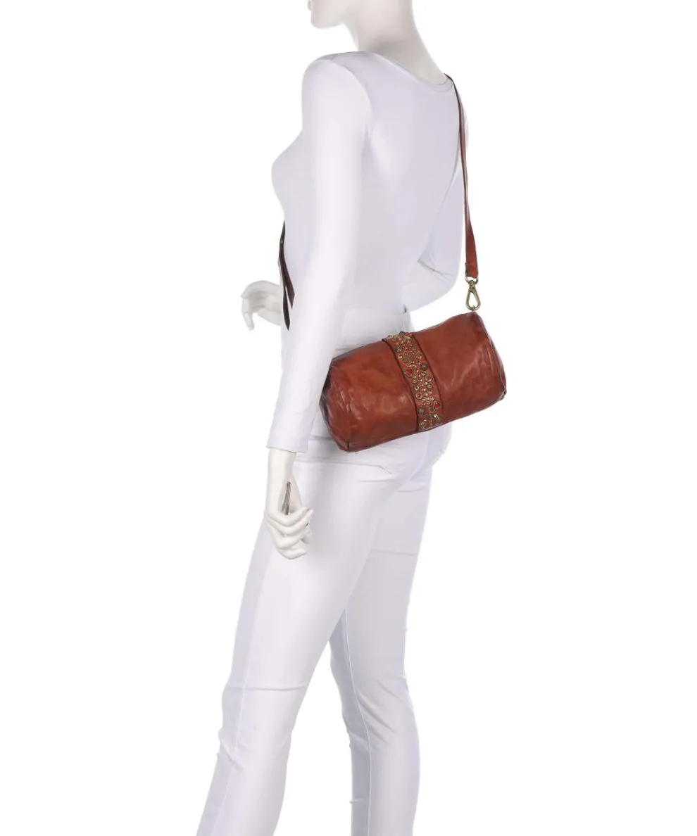 Umhängetasche fein genarbtes Rindsleder cognac