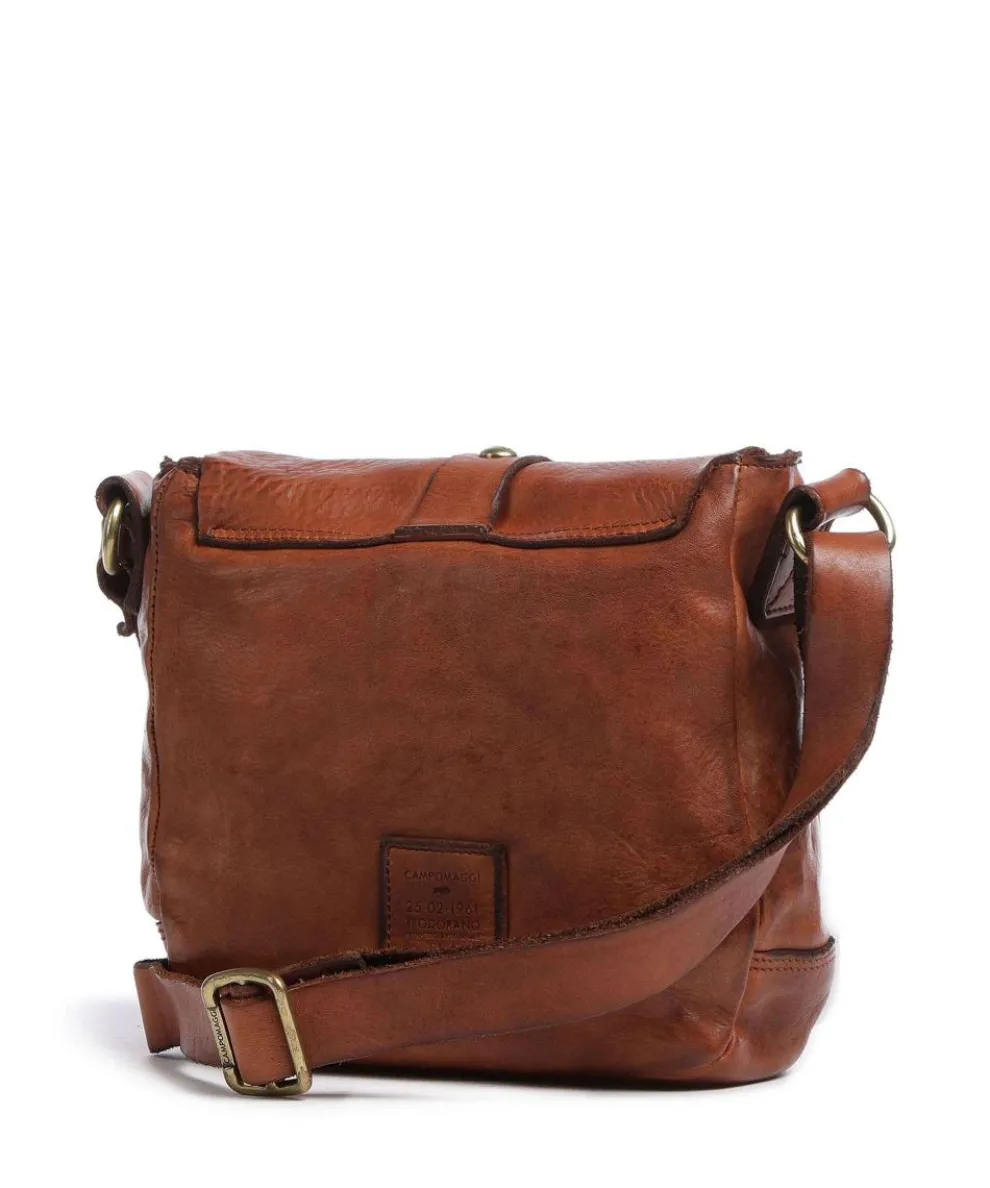 Umhängetasche fein genarbtes Rindsleder cognac