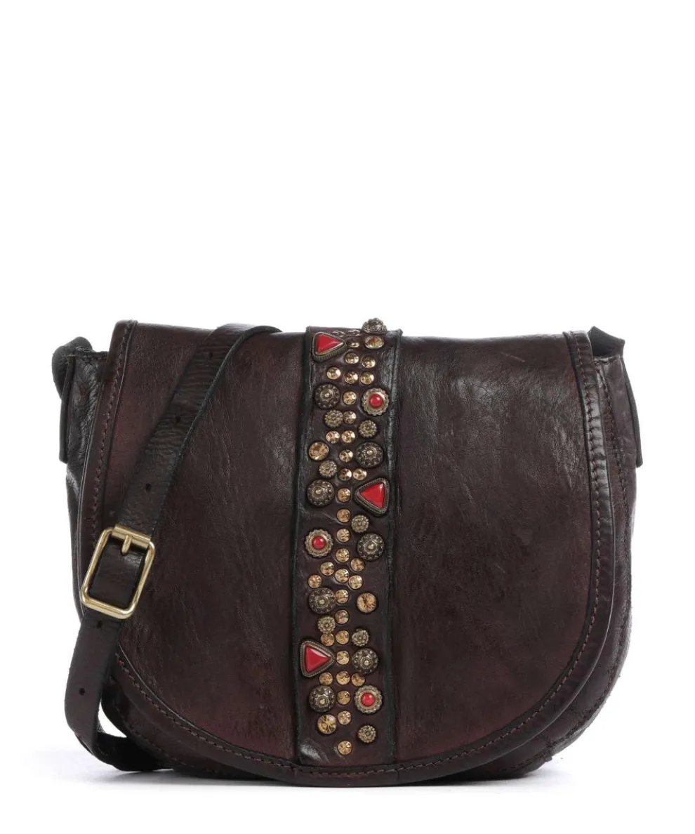 Umhängetasche fein genarbtes Rindsleder dunkelbraun