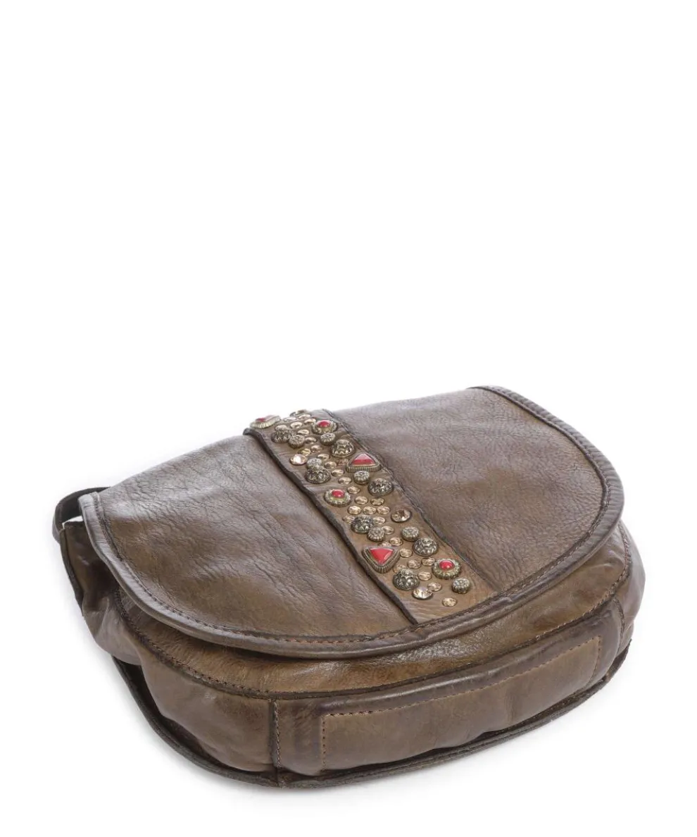 Umhängetasche fein genarbtes Rindsleder olivgrün