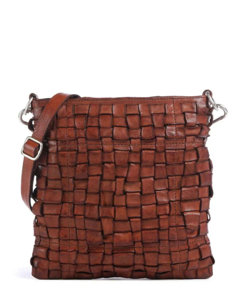 Umhängetasche fein genarbtes Rindsleder cognac