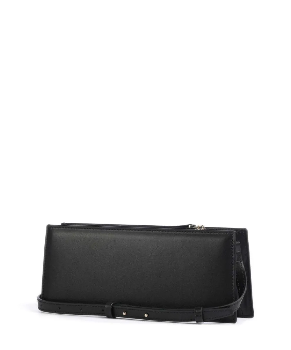 Umhängetasche fein genarbtes Leder schwarz