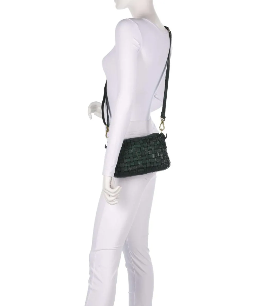 Umhängetasche fein genarbtes Rindsleder dunkelgrün